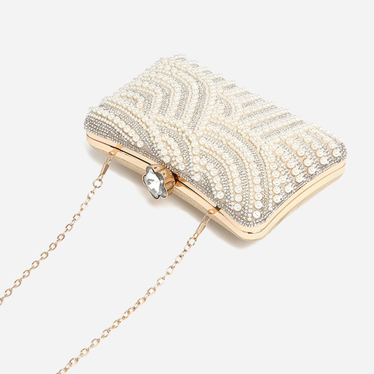 Pearl Chain Crossbody Handbag - Brinxx Couture