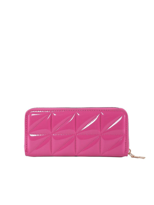 Faux Leather Solid Color Shiny Wallet - Brinxx Couture