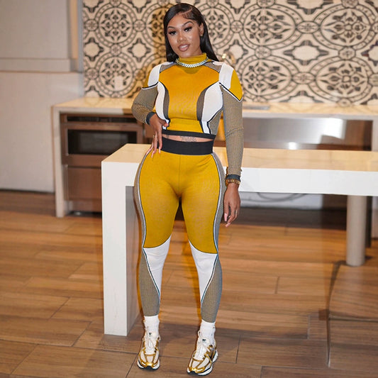 Color Block Slim Fit Contrast Set - Brinxx Couture