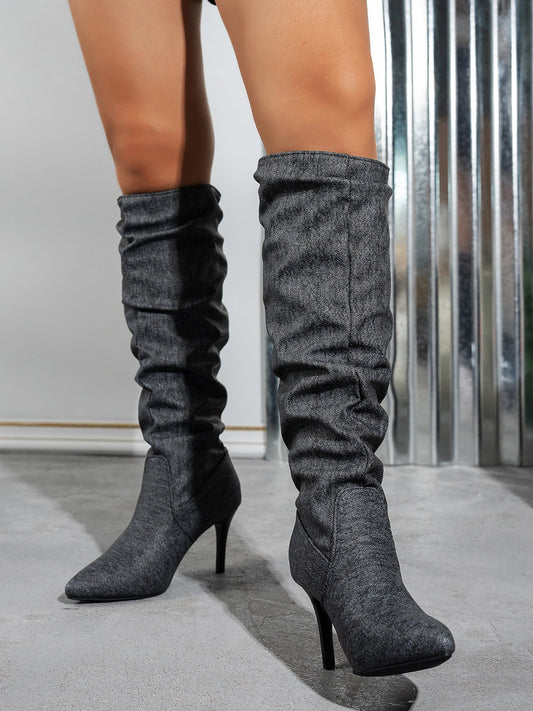 Pointed Toe Stiletto Boots - Brinxx Couture