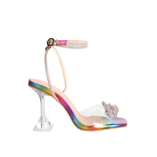 Crystal Elegance Clear Heels - Brinxx Couture