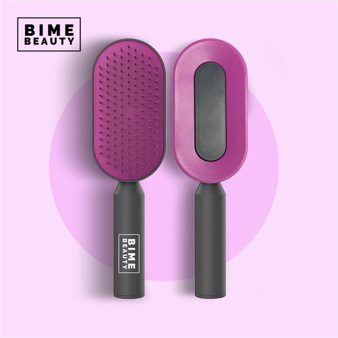 Self-Cleaning Hair Brush - BimeBeauty