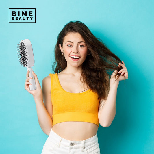 Self-Cleaning Hair Brush - BimeBeauty