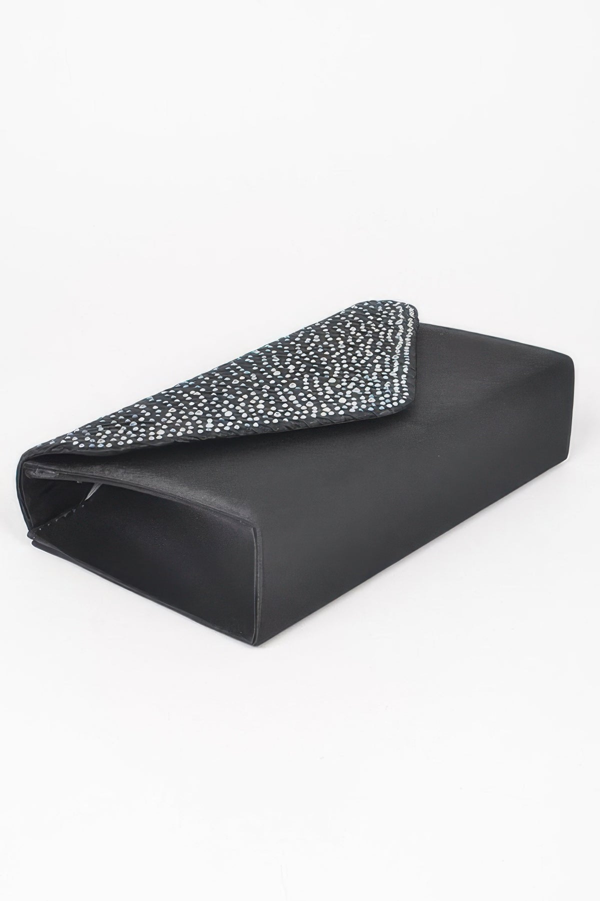 Rhinestone Satin Party Clutch - Brinxx Couture