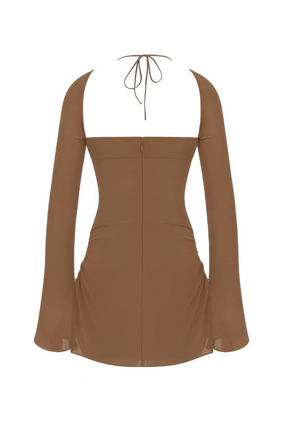 Peek Hole Mini Dress - Flirty Cutout Detail - Brinxx Couture