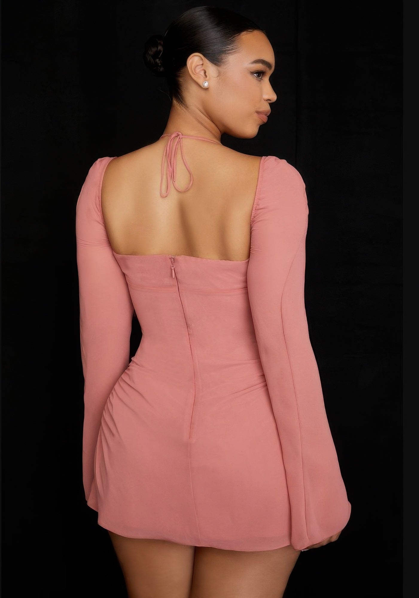 Peek Hole Mini Dress - Flirty Cutout Detail - Brinxx Couture