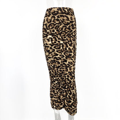 High Waist Leopard Print Skirt - Sexy Slim Fit - Brinxx Couture