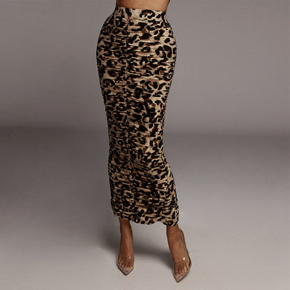 High Waist Leopard Print Skirt - Sexy Slim Fit - Brinxx Couture