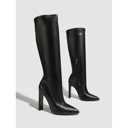 Pointed High Heeled Thigh Boots - Brinxx Couture
