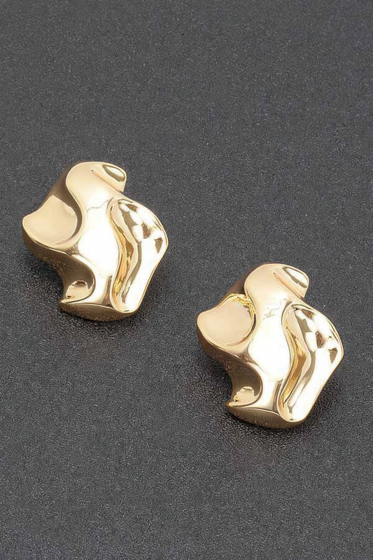 Gold Plated Statement Earrings - Brinxx Couture