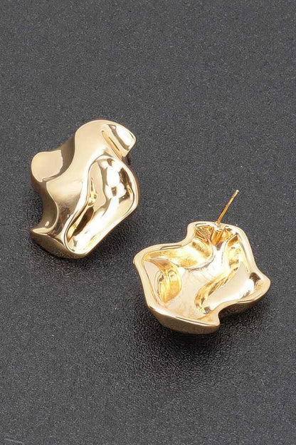 Gold Plated Statement Earrings - Brinxx Couture