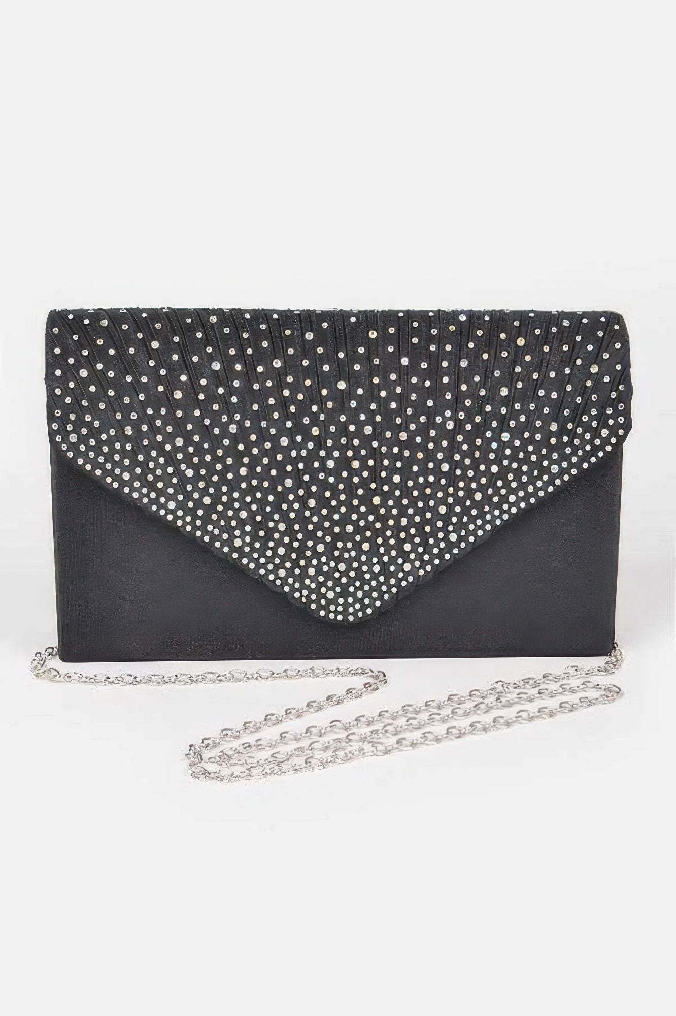 Rhinestone Satin Party Clutch - Brinxx Couture
