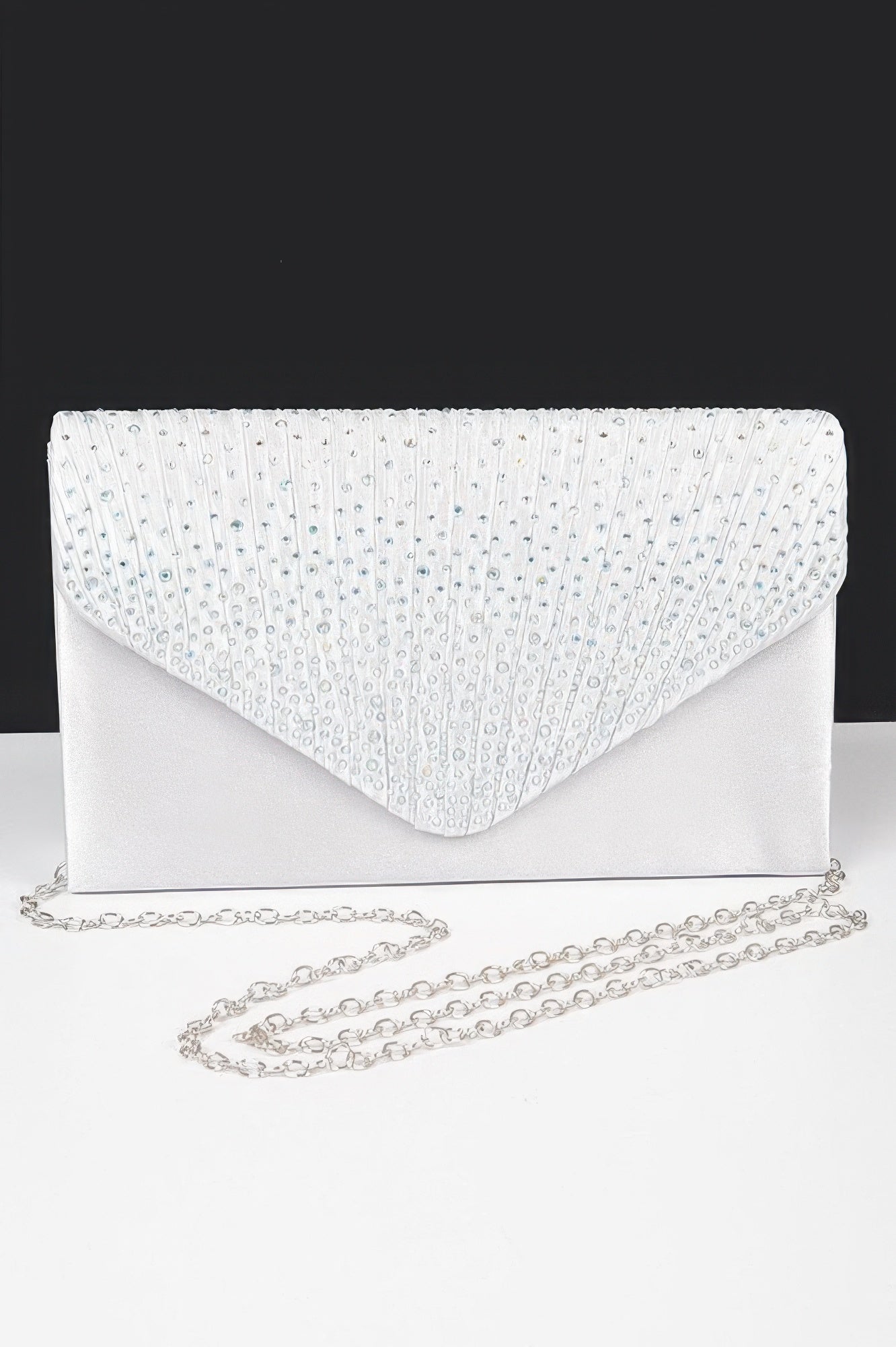 Rhinestone Satin Party Clutch - Brinxx Couture